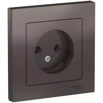 Розетка без заземления (мокко) Systeme Electric AtlasDesign ATN000640