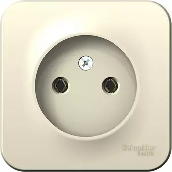 Розетка без заземления (молочный) Systeme Electric Blanca BLNRA000102