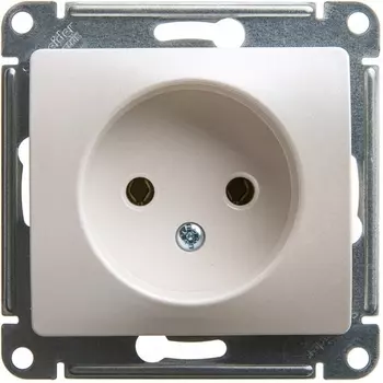 Розетка без заземления (перламутровый) Systeme Electric Glossa GSL000641