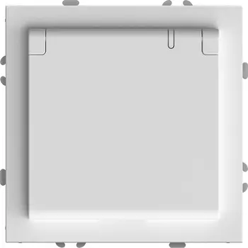 Розетка без заземления с защитной крышкой (белый) Stekker Эмили 49878