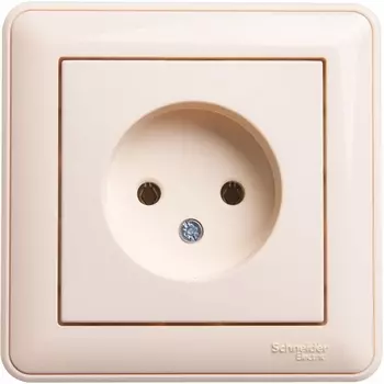 Розетка без заземления (слоновая кость) Systeme Electric W59 RS16-153-28