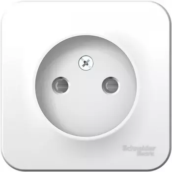 Розетка без заземления со шторками (белый) Systeme Electric Blanca BLNRA001111
