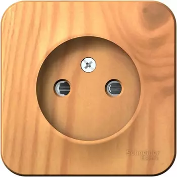 Розетка без заземления со шторками (ясень) Systeme Electric Blanca BLNRA001115