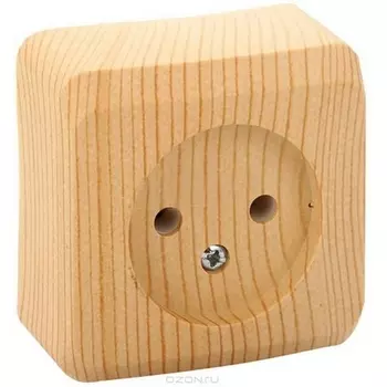 Розетка без заземления (сосна) Systeme Electric Этюд PA16-001D