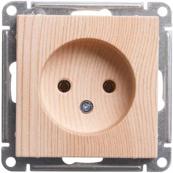 Розетка без заземления (сосна) Systeme Electric W59 RS16-153-7-86