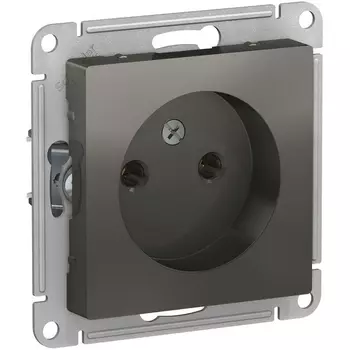 Розетка без заземления (сталь) Systeme Electric AtlasDesign ATN000941