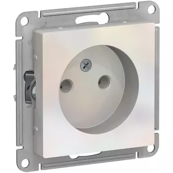 Розетка без заземления (жемчужный) Systeme Electric AtlasDesign ATN000441