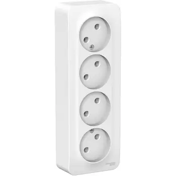 Розетка четверная без заземления (белый) Systeme Electric Blanca BLNRA000411