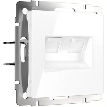 Розетка двойная Ethernet RJ-45 (белый) Werkel W1181101 (a051115)