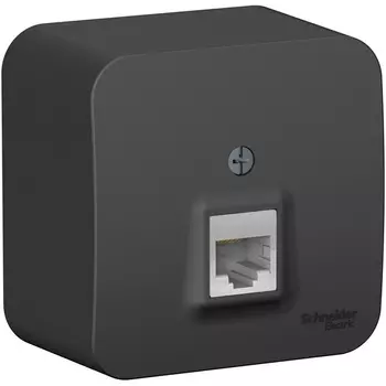 Розетка Ethernet RJ-45 (антрацит) Systeme Electric Blanca BLNIA045006