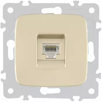 Розетка Ethernet RJ-45 Arte Milano am-205 205.45-1.shampan