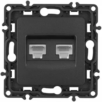 Розетка Ethernet RJ-45 Arte Milano am-217 217.45-2.black