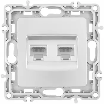 Розетка Ethernet RJ-45 Arte Milano am-217 217.45-2.silver
