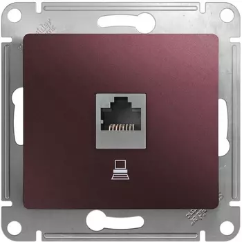 Розетка Ethernet RJ-45 (баклажановый) Systeme Electric GSL001181K