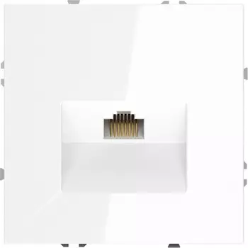 Розетка Ethernet RJ-45 (белый глянцевый) Voltum S70 VLS060101
