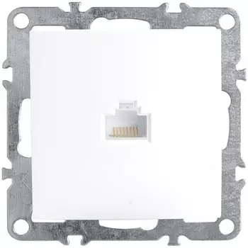 Розетка Ethernet RJ-45 (белый) Stekker Эрна 39314
