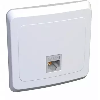 Розетка Ethernet RJ-45 (белый) Systeme Electric Etude KOMC-001b