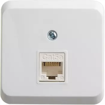 Розетка Ethernet RJ-45 (белый) Systeme Electric Etude KOMA-001B