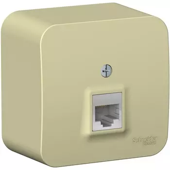 Розетка Ethernet RJ-45 (бежевый) Systeme Electric Blanca BLNIA045007