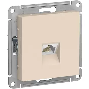 Розетка Ethernet RJ-45 (бежевый) Systeme Electric AtlasDesign ATN000283
