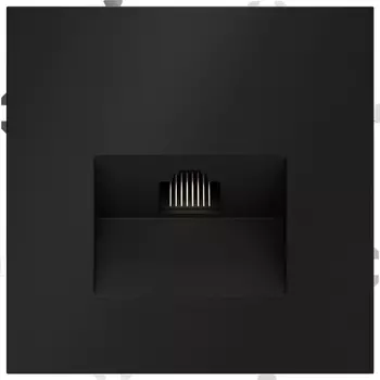 Розетка Ethernet RJ-45 (черный матовый) Voltum S70 VLS060108