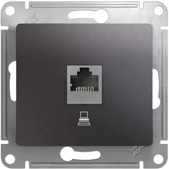 Розетка Ethernet RJ-45 (графит) Systeme Electric GSL001381K