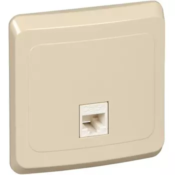Розетка Ethernet RJ-45 (Кремовый) Systeme Electric Etude KOMC-001K