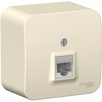 Розетка Ethernet RJ-45 (молочный) Systeme Electric Blanca BLNIA045002