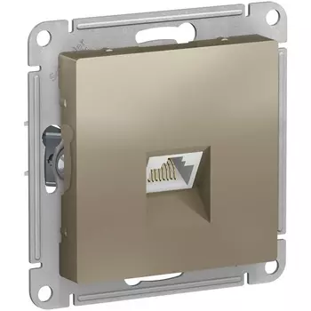 Розетка Ethernet RJ-45 (шампань) Systeme Electric AtlasDesign ATN000583