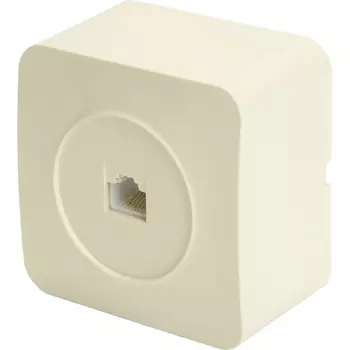 Розетка Ethernet RJ-45 (слоновая кость) Stekker София 49482