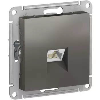 Розетка Ethernet RJ-45 (сталь) Systeme Electric AtlasDesign ATN000983