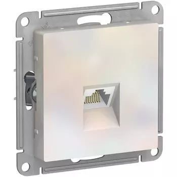 Розетка Ethernet RJ-45 (жемчужный) Systeme Electric AtlasDesign ATN000483