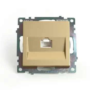 Розетка Ethernet RJ-45 (золото) Stekker Катрин 49227