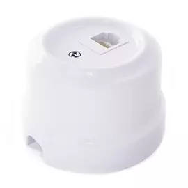 Розетка RJ-45 цвет белый 32010 (Lindas)