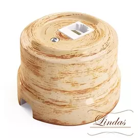 Розетка RJ-45 декор Кедр 32024 (Lindas)