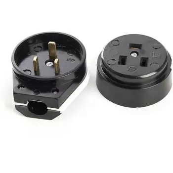 Розетка с вилкой с заземлением для плит Stekker 39017