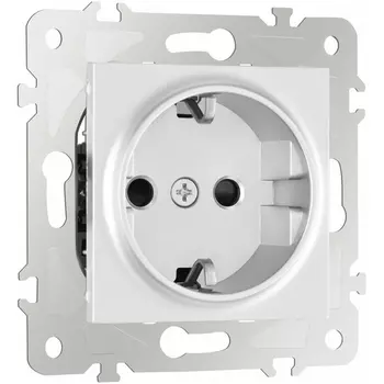 Розетка с заземлением Arte Milano am-203 203.40-1.silver