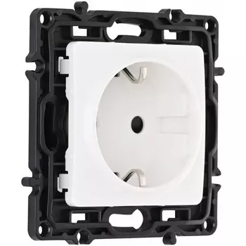 Розетка с заземлением Arte Milano am-217 217.40-1.white