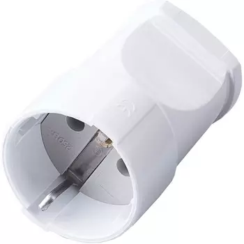 Розетка с заземлением (белый) Stekker 32853