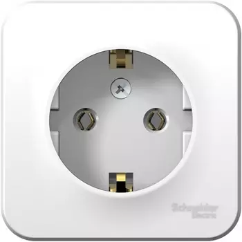 Розетка с заземлением (белый) Systeme Electric Blanca BLNRA010101
