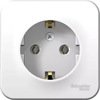 Розетка с заземлением (белый) Systeme Electric Blanca BLNRA010111