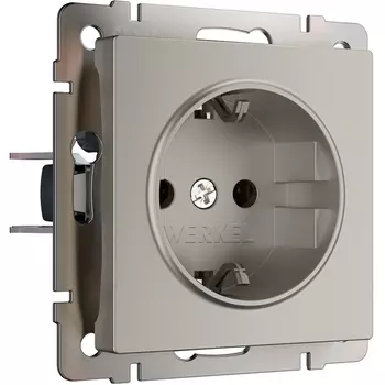 Розетка с заземлением (дымчатый) Werkel W1271004