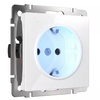 Розетка с подсветкой (белый) Werkel W1171401 (a051125)