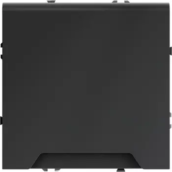 Розетка с заземлением, шторками и крышкой (графит) Voltum S70 VLS040307