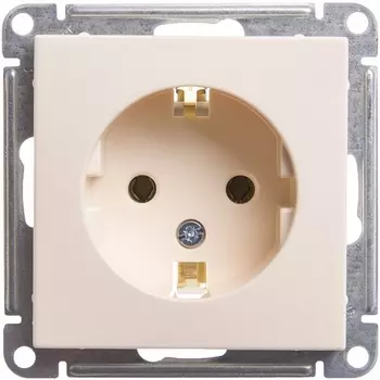 Розетка с заземлением (слоновая кость) Systeme Electric W59 RS16-154-2-86