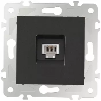 Розетка телефонная RJ-11 Arte Milano am-203 203.51-1.black