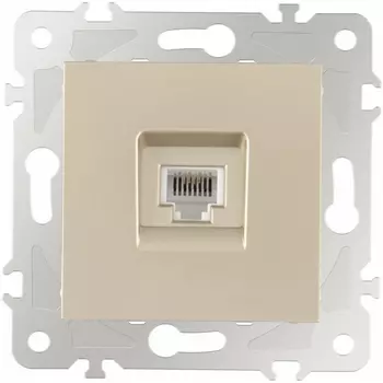 Розетка телефонная RJ-11 Arte Milano am-203 203.51-1.shampan