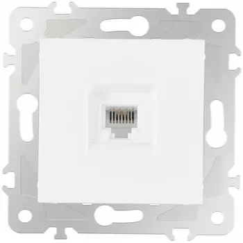 Розетка телефонная RJ-11 Arte Milano am-203 203.51-1.white