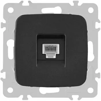 Розетка телефонная RJ-11 Arte Milano am-205 205.51-1.black