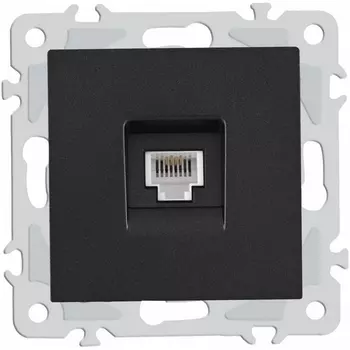 Розетка телефонная RJ-11 Arte Milano am-206 206.51-1.black